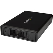 StarTech.com Drive Enclosure SATA/600 - eSATA, USB 3.0 Type B Host Interface - UASP Support External - Black
