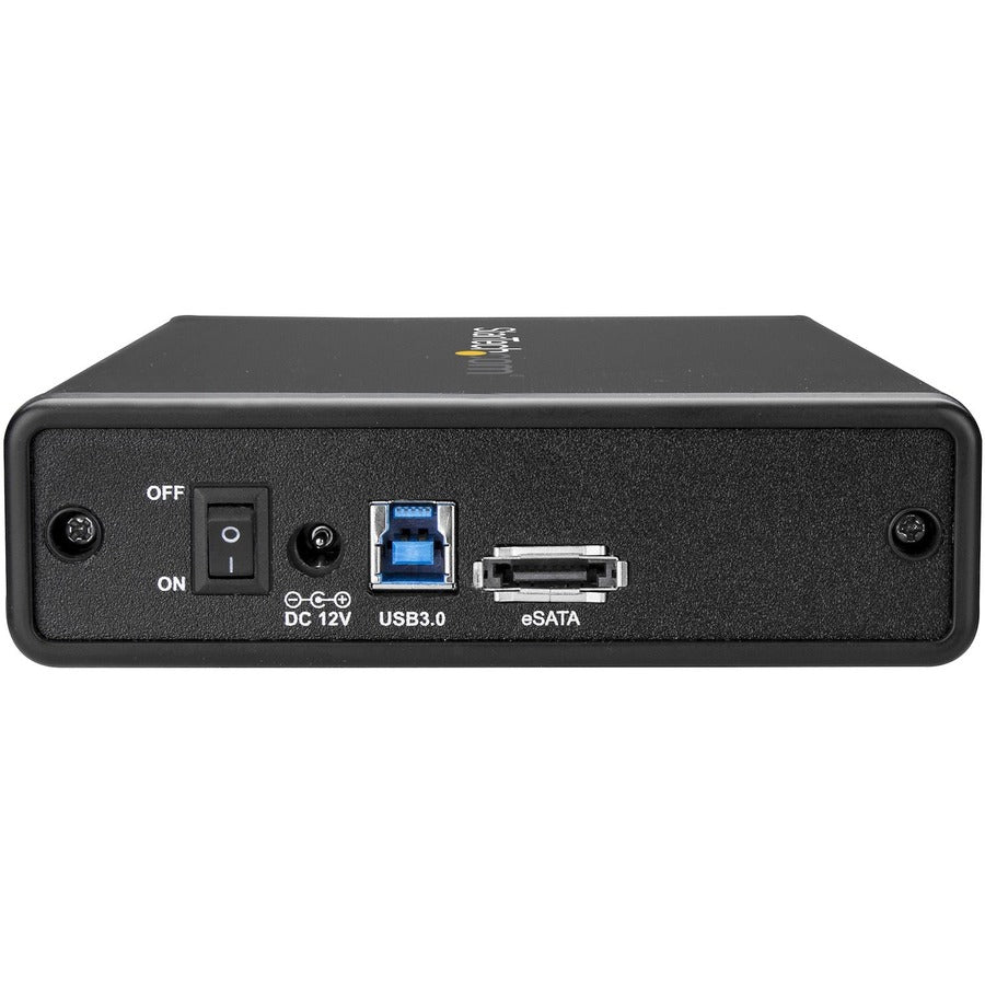 StarTech.com Drive Enclosure SATA/600 - eSATA, USB 3.0 Type B Host Interface - UASP Support External - Black
