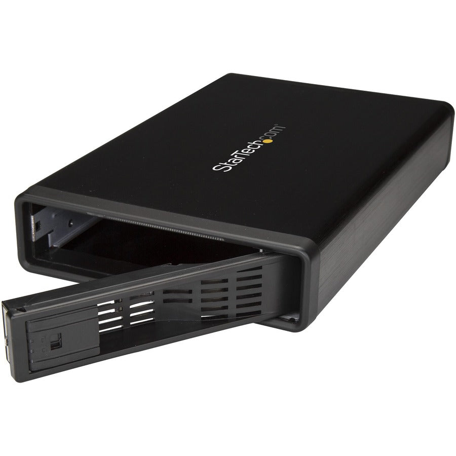 StarTech.com Drive Enclosure SATA/600 - eSATA, USB 3.0 Type B Host Interface - UASP Support External - Black