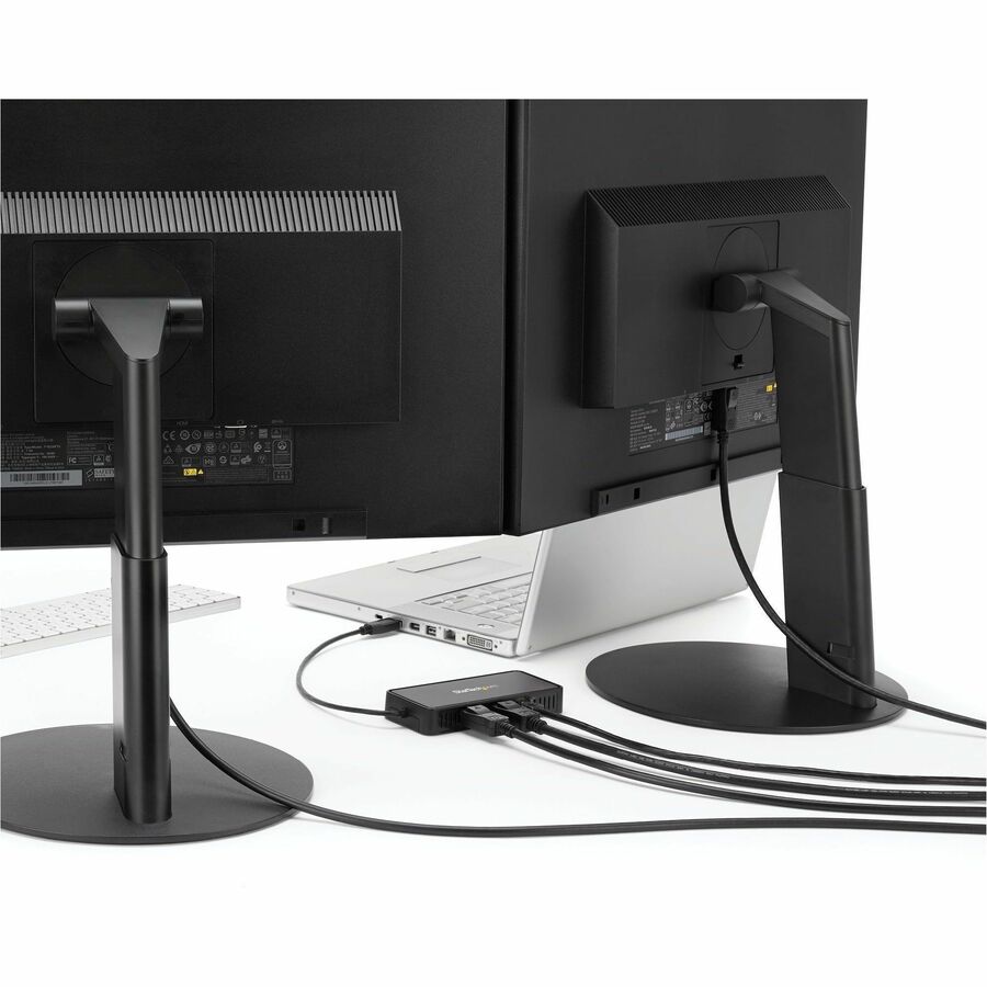 StarTech.com USB to Dual DisplayPort Mini Docking Station - Dual 4K 60Hz - GbE - USB 3.0