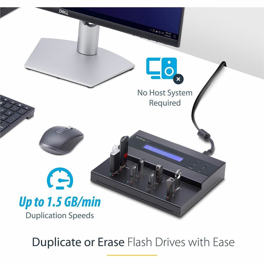 StarTech.com 1:7 Standalone USB Duplicator and Eraser - for USB Flash Drives