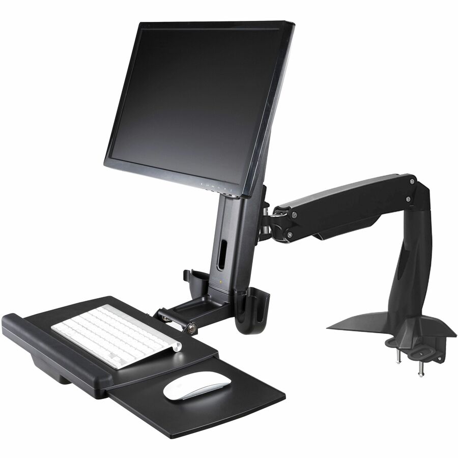 StarTech.com Mounting Arm for Monitor, Keyboard - Black - TAA Compliant