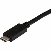 StarTech.com Sync/Charge USB Data Transfer Cable, USB 3.1 Type-A Male to USB-C Male, 1.64 ft, 10 Gbit/s, Nickel Plated, Black, 30 AWG, 1 Each