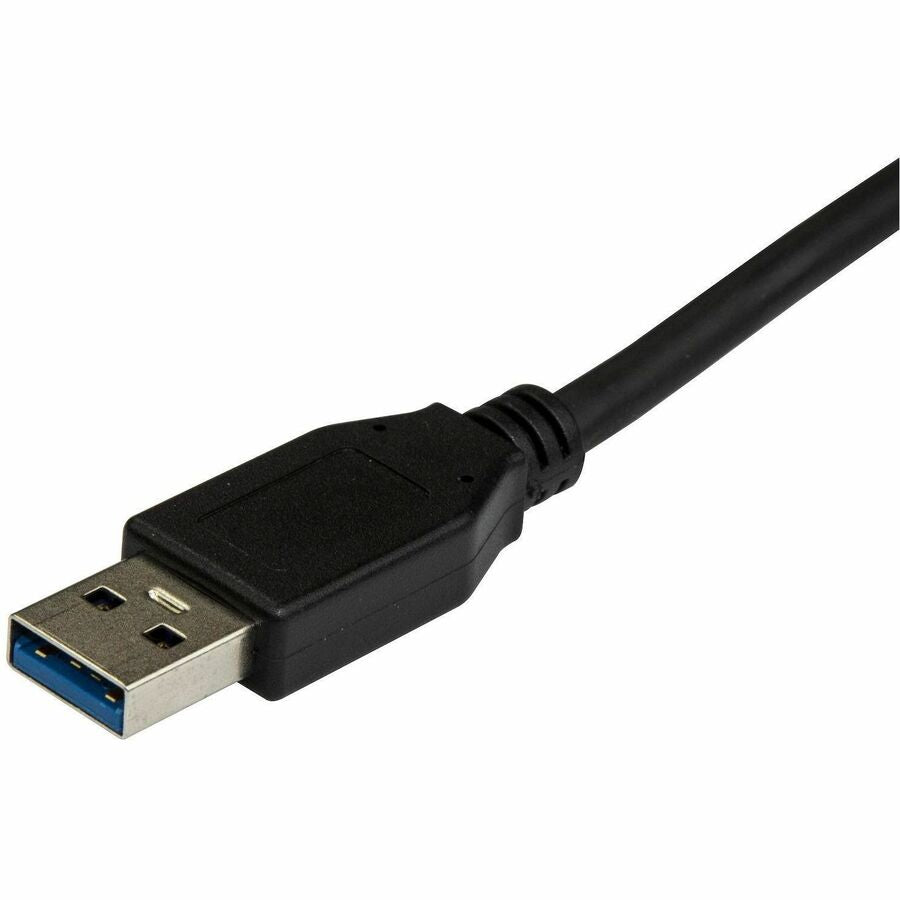 StarTech.com Sync/Charge USB Data Transfer Cable, USB 3.1 Type-A Male to USB-C Male, 1.64 ft, 10 Gbit/s, Nickel Plated, Black, 30 AWG, 1 Each