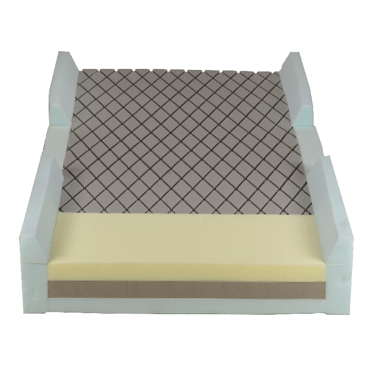 DynaRest Deluxe Tri-Layer Foam Mattress with Perimeter, 36" x 80", 1 Quantity per Case