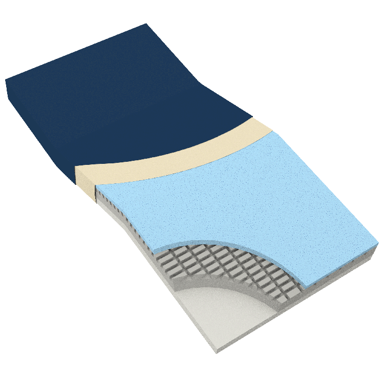 DynaRest Premium Visco-Gel Infused Foam Mattress, 36" x 76", 1 Quantity per Case