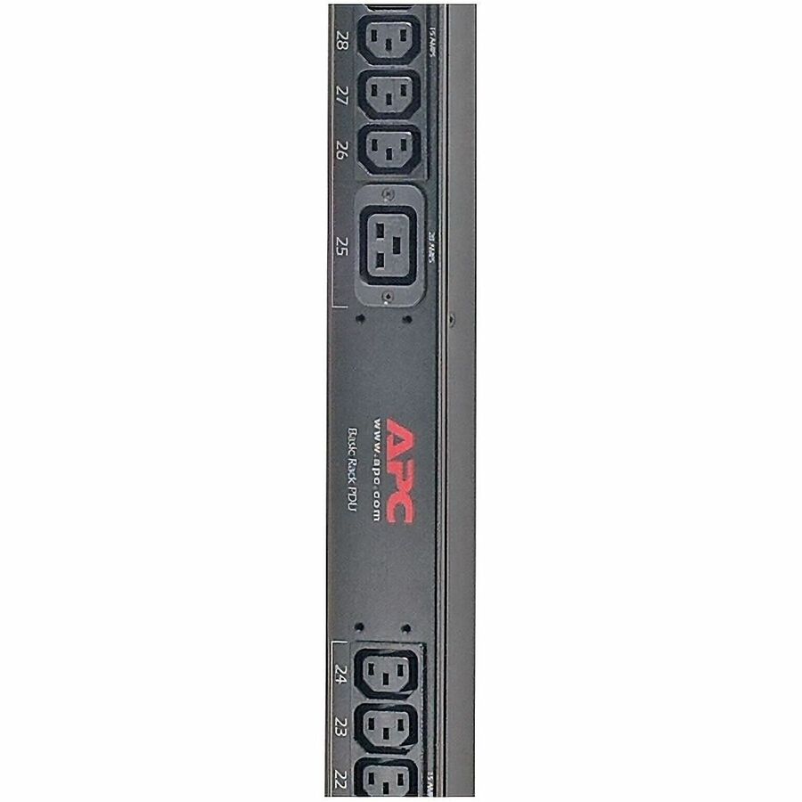 APC by Schneider Electric Basic Rack 12.5k VA PDU - Basic - CS8365C - 30 x IEC 60320 C13, 6 x IEC 60320 C19 - 208 V - 12.50 kW - 9.84 ft Cord Length - 0U - Vertical - Rack-mountable