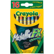 Metallic FX Crayons, 16 Count