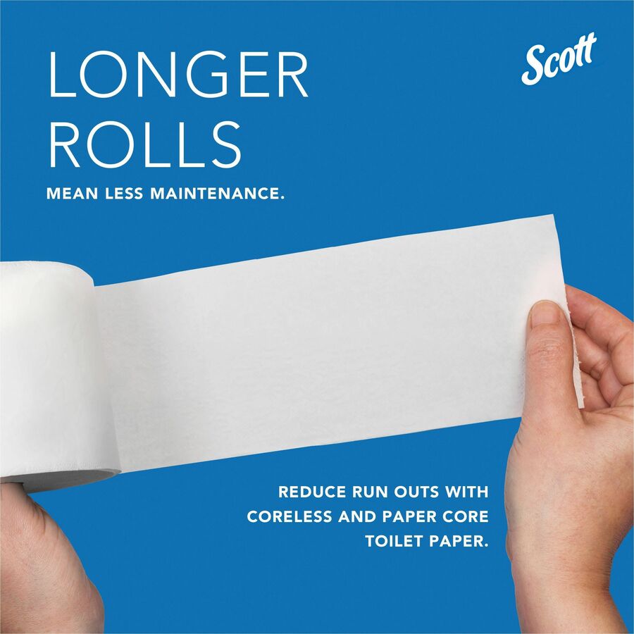 Scott Pro High-Capacity Coreless Standard Roll Toilet Paper Dispenser - Roll Dispenser - 4 x Roll - 12.8" Height x 11.3" Width x 6.2" Depth - Plastic - Black - Compact, Durable - 1 Each