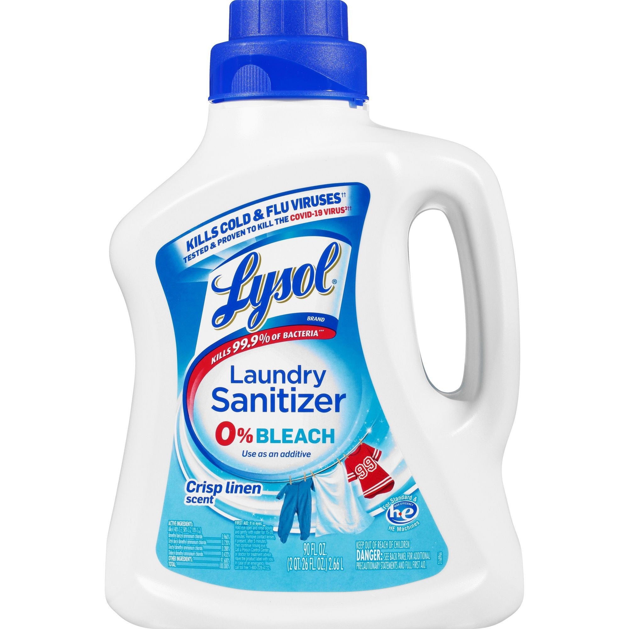 90 fl oz (2.8 quart) - Crisp Linen Scent - Blue - 1 Each