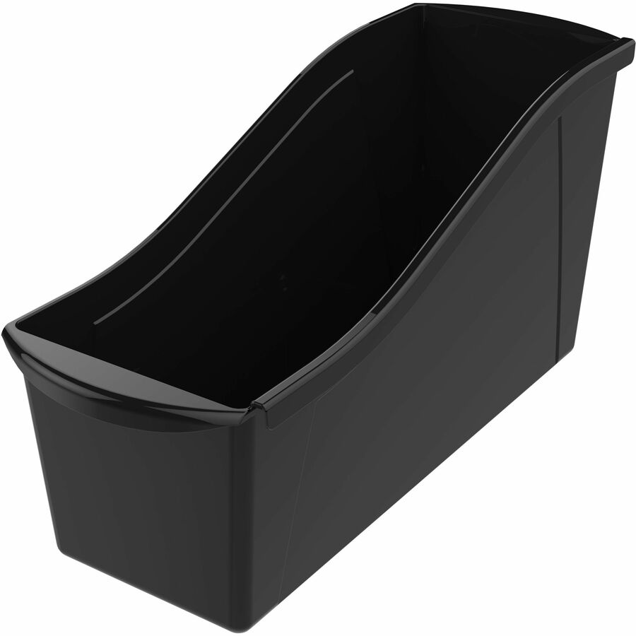 7" Height x 5.30" Width x 14.30" Length - Sturdy - Black - Plastic - 1 Carton