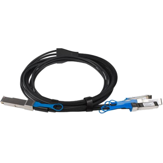 StarTech.com Twinaxial Network Cable - 6.56 ft Twinaxial Network Cable for Network Device, Server, Switch, Transceiver, Router - First End: 1 x QSFP+ Network - Male - Second End: 4 x SFP+ Network - Male - 40 Gbit/s - 30 AWG - Black - 1 Each
