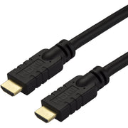 StarTech.com HDMI Audio/Video Cable with Ethernet, 32.81 ft, HDMI 2.0 Male/Male, 18 Gbit/s, 4K@60Hz, Gold Plated, CL2, 24 AWG, Black, 1 Each