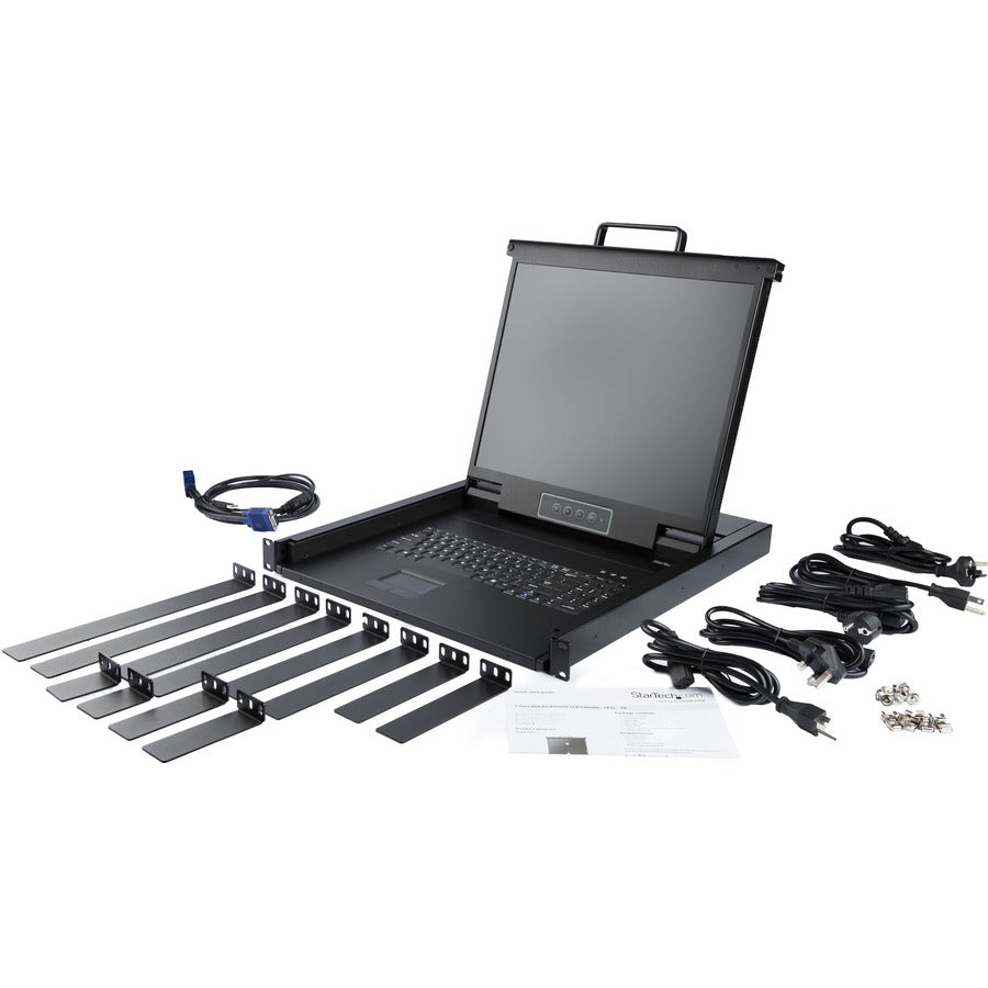 StarTech.com Single-Port Rackmount KVM Console with 17" Display