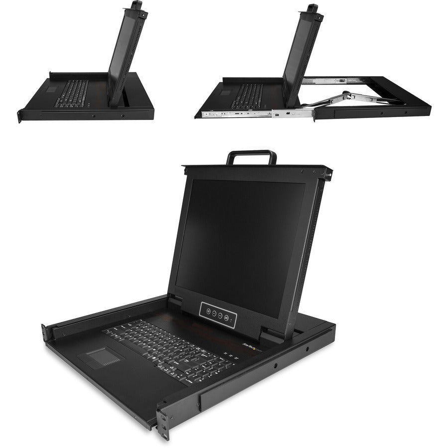 StarTech.com Single-Port Rackmount KVM Console with 17" Display