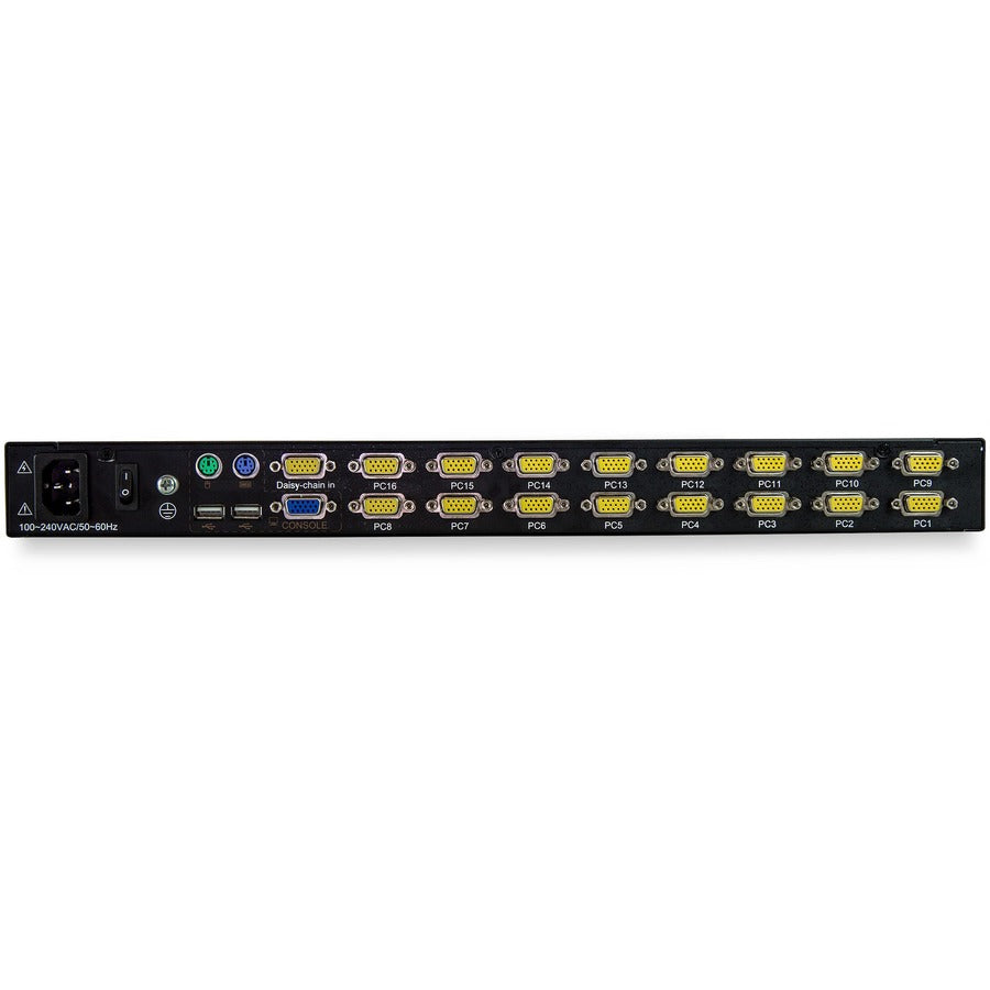 StarTech.com 16-Port Rackmount KVM Console with 17" Display