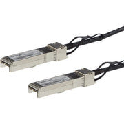StarTech.com Twinaxial Network Cable, SFP+ to SFP+, 9.84 ft, 10 Gbit/s, 30 AWG, Black, 1 Each