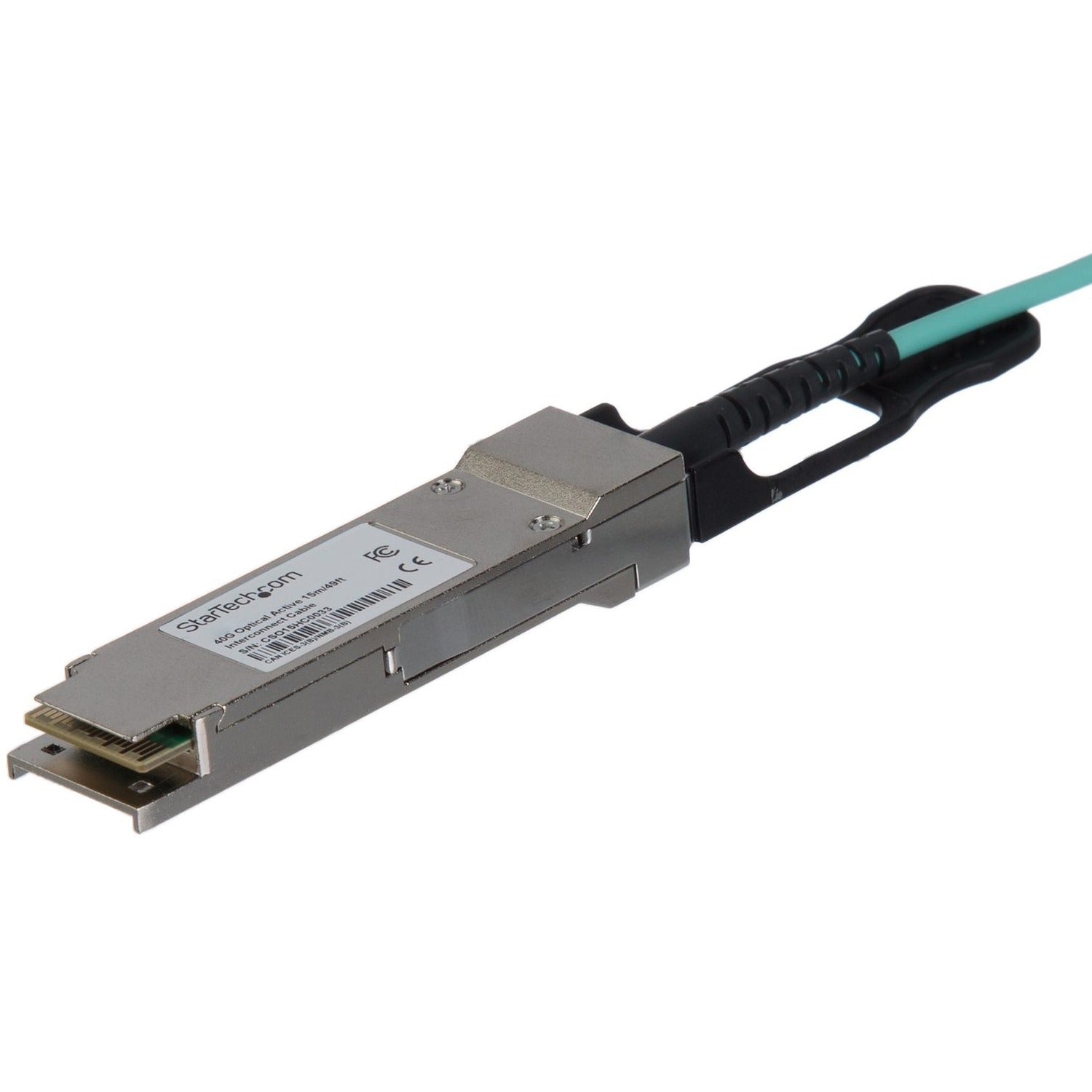 StarTech.com Fiber Optic Network Cable - 22.97 ft Fiber Optic Network Cable for Network Device, Server, Switch, Transceiver, Router - First End: 1 x QSFP+ Network - Male - Second End: 1 x QSFP+ Network - Male - 40 Gbit/s - Black - 1 Each