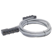 APC by Schneider Electric Cat.5e UTP Network Cable - 11 ft Category 5e Network Cable for Network Device - First End: 6 x RJ-45 Network - Female - Second End: 6 x RJ-45 Network - Female - CMR - Gray - 1 Each - TAA Compliant
