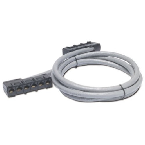 APC by Schneider Electric Cat.5e UTP Network Cable - 71 ft Category 5e Network Cable for Network Device - First End: 6 x RJ-45 Network - Female - Second End: 6 x RJ-45 Network - Female - CMR - Gray - 1 Each - TAA Compliant