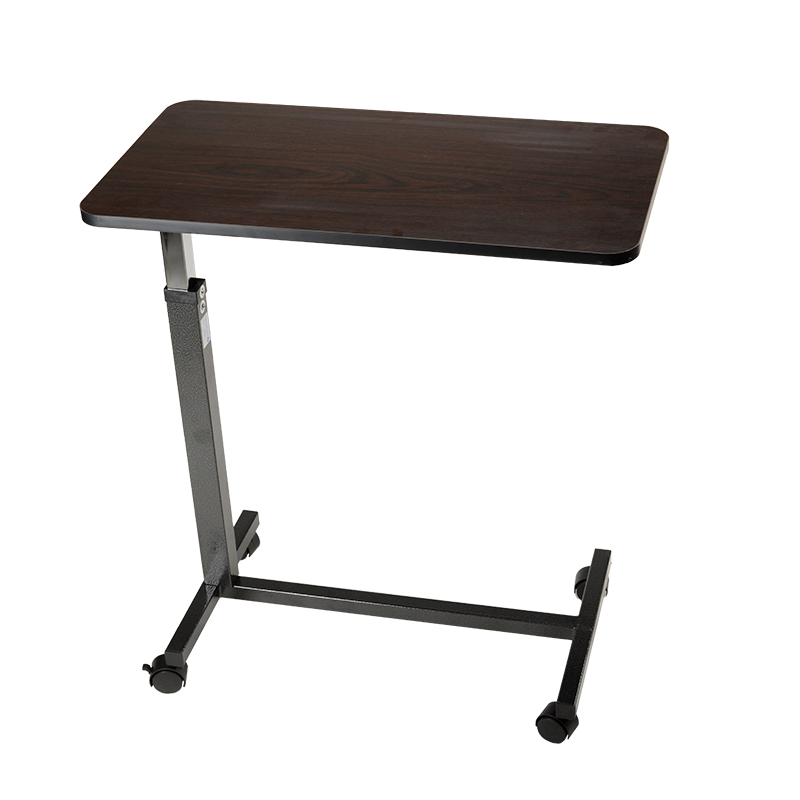 Overbed Table - Mahogany, Adjustable Height 28"–45", 1 Quantity per Case