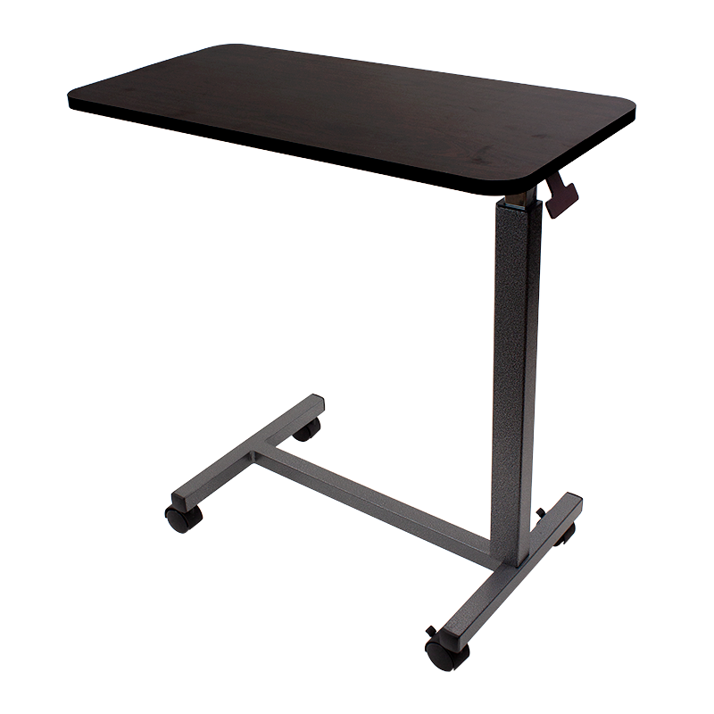 Overbed Table - Mahogany, Adjustable Height 28"–45", 1 Quantity per Case