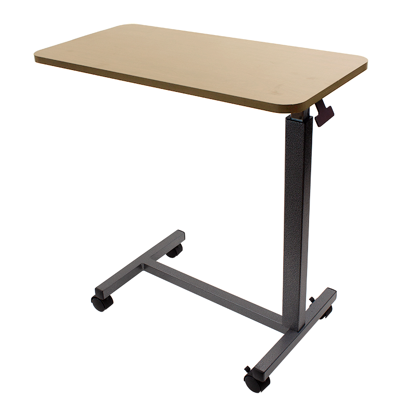 Overbed Table - Oak, Adjustable Height 28"–45", 1 Quantity per Case