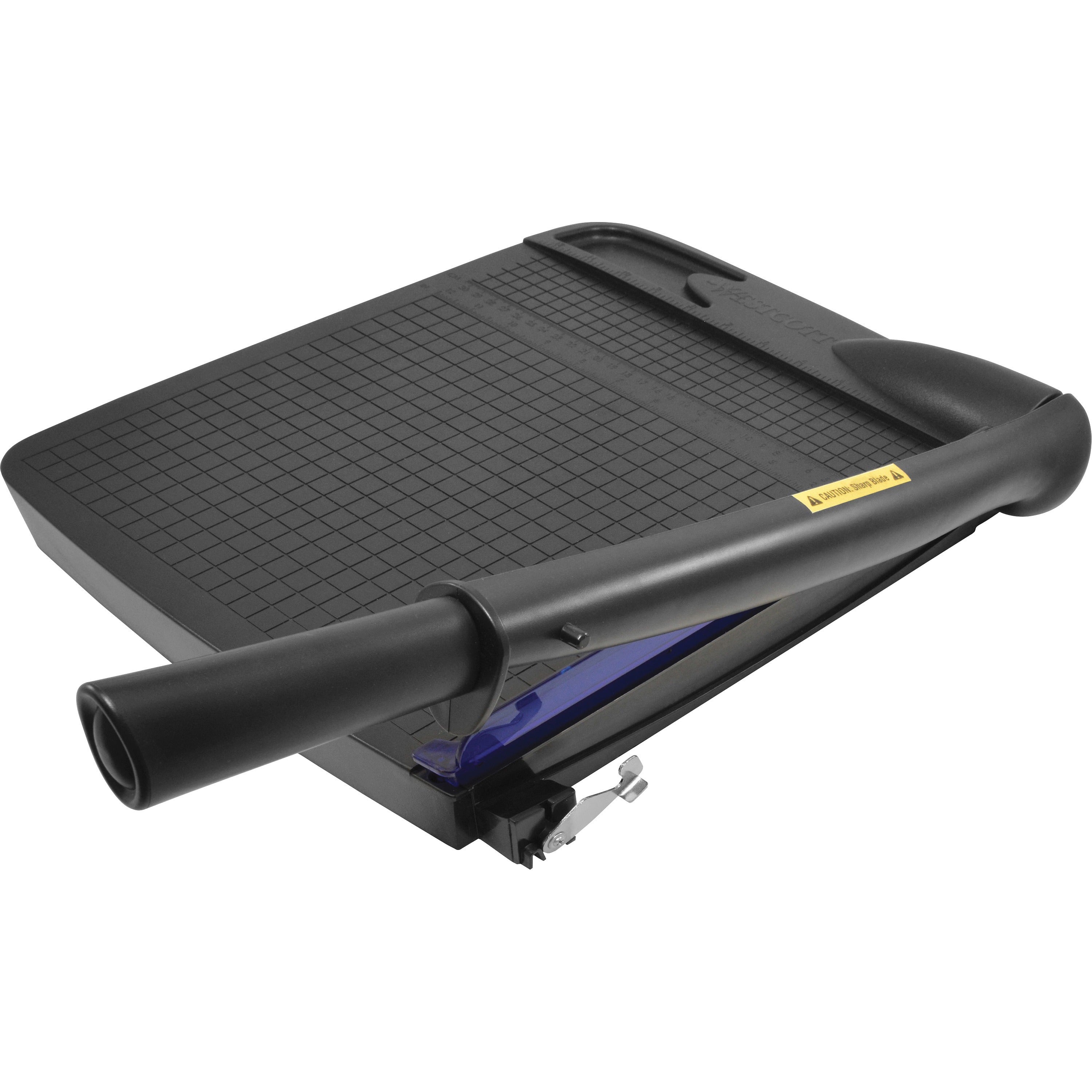 Stainless Steel Blade - 12" Cutting Length - 2.9" Height x 14.3" Depth x 17" Length - Black - 1 Each