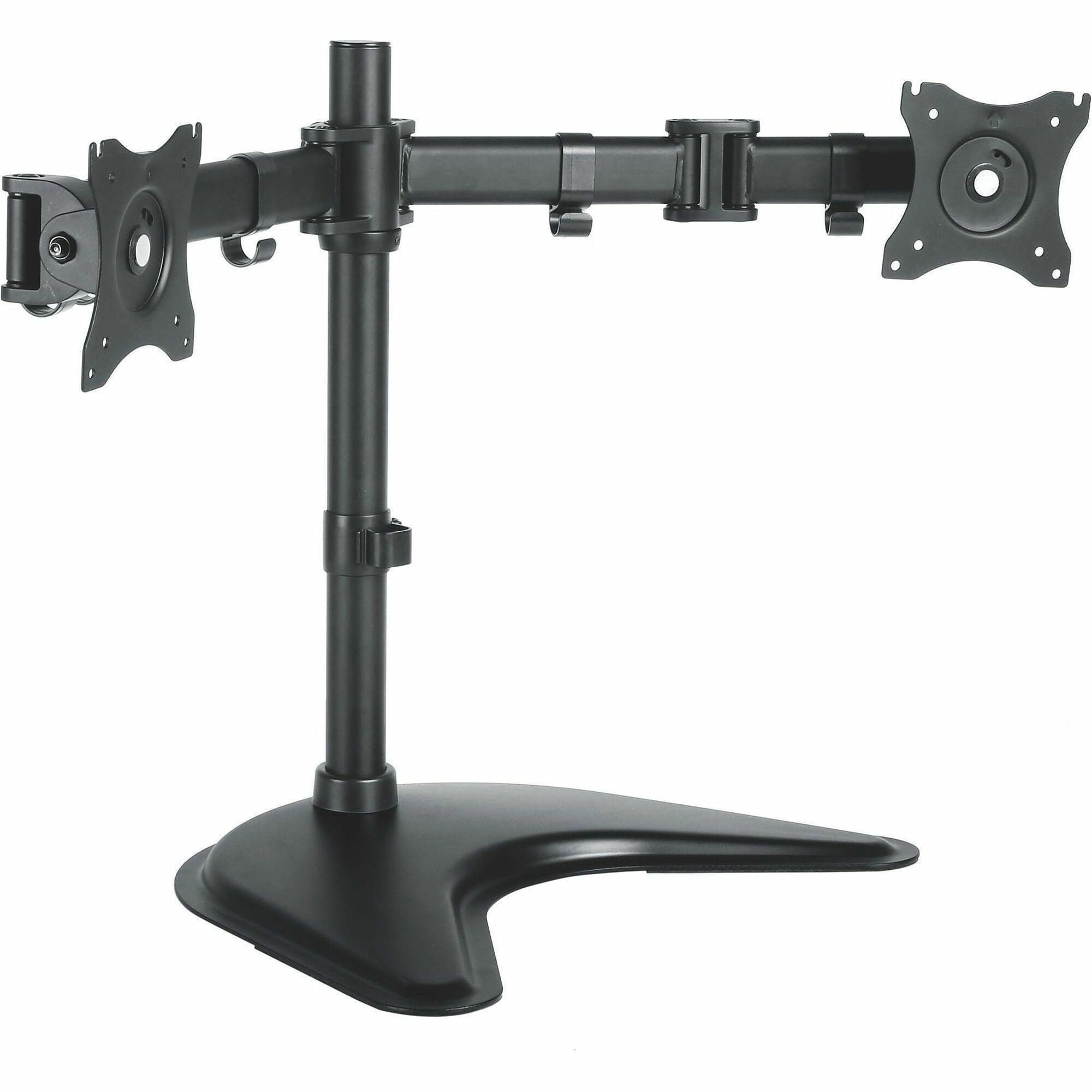 Height Adjustable - 2 Display(s) Supported - 27" Screen Support - 18 lb Load Capacity - Steel - 1 Each