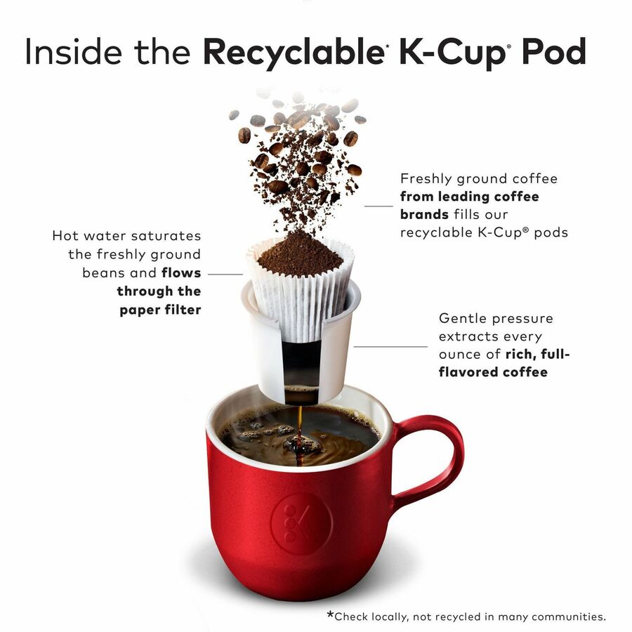 Compatible with Keurig Brewer - Dark - K-Cup, Pod - Kosher - 24 / Pack