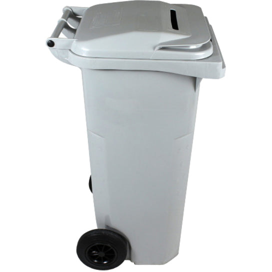 HSM Shredder Collection Cart, Built-in Hasp, Wheels, Gray, 36.5"H x 19.6"W x 22.5"D, 1 Each