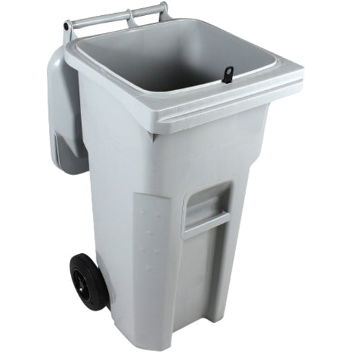 HSM Shredder Collection Cart, Built-in Hasp, Wheels, Gray, 36.5"H x 19.6"W x 22.5"D, 1 Each