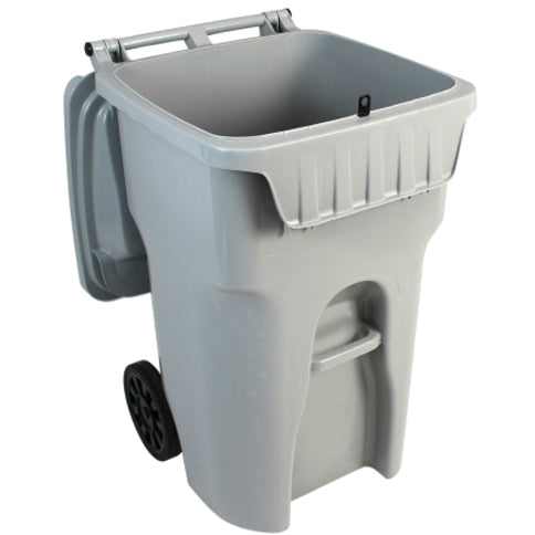 HSM Shredder Collection Cart, Built-in Hasp, Wheels, Gray, 1 Each