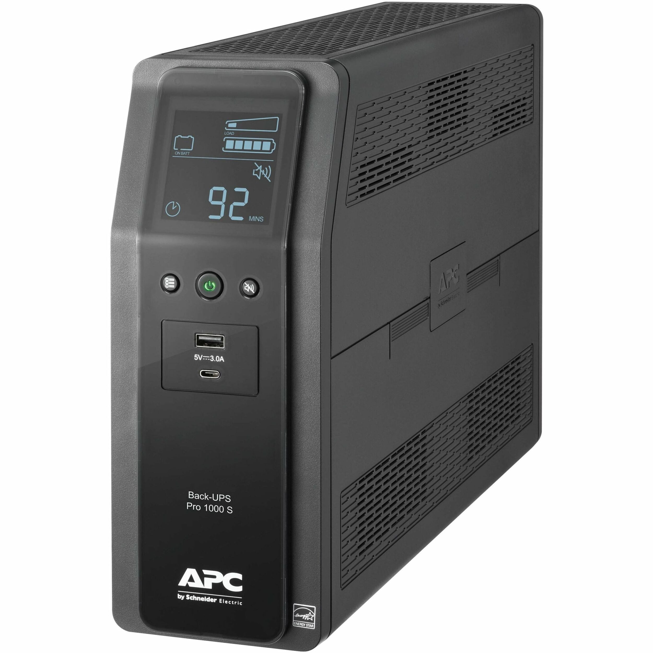 Tower - 16 Hour Recharge - 3.70 Minute Stand-by - 120 V Input - 120 V AC Output - Sine Wave - 4 x NEMA 5-15R Surge, 6 x NEMA 5-15R Receptacle(s) - 10 x Battery/Surge Outlet