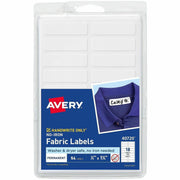 Waterproof - 1/2" Widthss x 1 3/4" Length - Permanent Adhesive - Rectangle - Matte - White - Film - Permanent Adhesive, Durable, Washing Resistant, Dryer Safe - 18 / Sheet - 3 Total Sheets - 54 Total Label(s) - 54/Pack - 18 / Carton