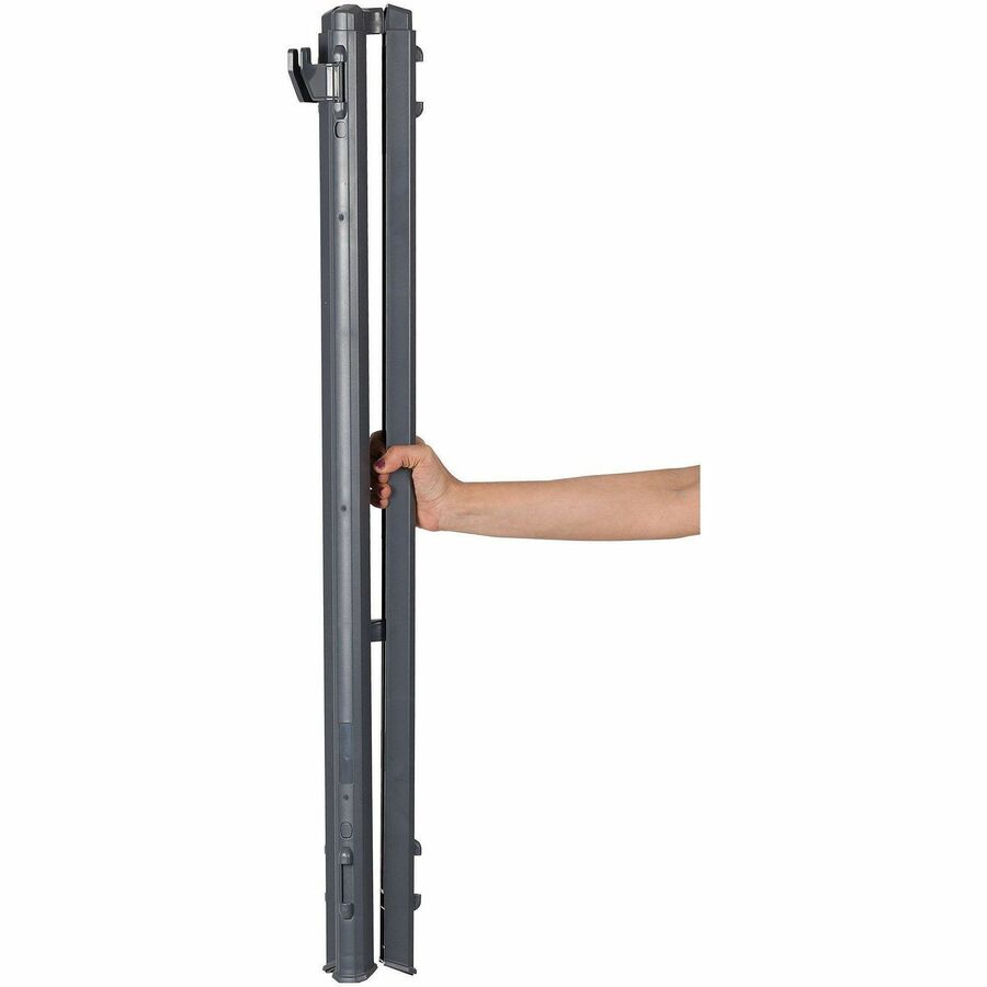 25 lb Load Capacity - 31.90" Height x 36.65" Width x 61.20" Depth - Floor, Tabletop - ABS Plastic - Gray