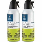 Business Source Nonflammable Power Duster - For Computer Equipment - 10 oz - Non-flammable, Ozone-safe - MultiCan - 2 / Pack
