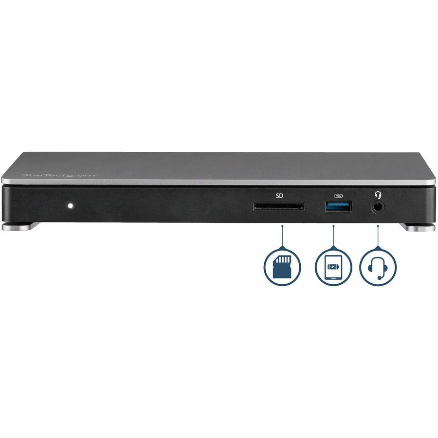 StarTech.com Dual 4K 60Hz Monitor Thunderbolt 3 Dock with 6x USB 3.0 Ports