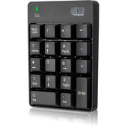 Wireless Connectivity - RF - 30 ft - 2.40 GHz - USB Interface - 18 Key(s) - Windows 10, Windows 8, Windows 7 - English (US) - Computer - PC - Membrane Keyswitch - AAA Battery Size Supported - Black