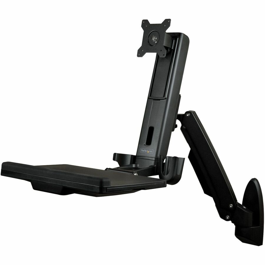 StarTech.com Wall Mount for Monitor, Keyboard, Mouse, Scanner - Black - TAA Compliant