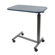 Plastic Overbed Table, Grey, Adjustable Height 29.33"–43.30", 1 Quantity per Case