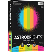 Letter - 8 1/2" x 11" - 24 lb Basis Weight - Smooth - Lunar Blue, Terra Green, Cosmic Orange, Solar Yellow, Fireball Fuschia - 500 / Pack