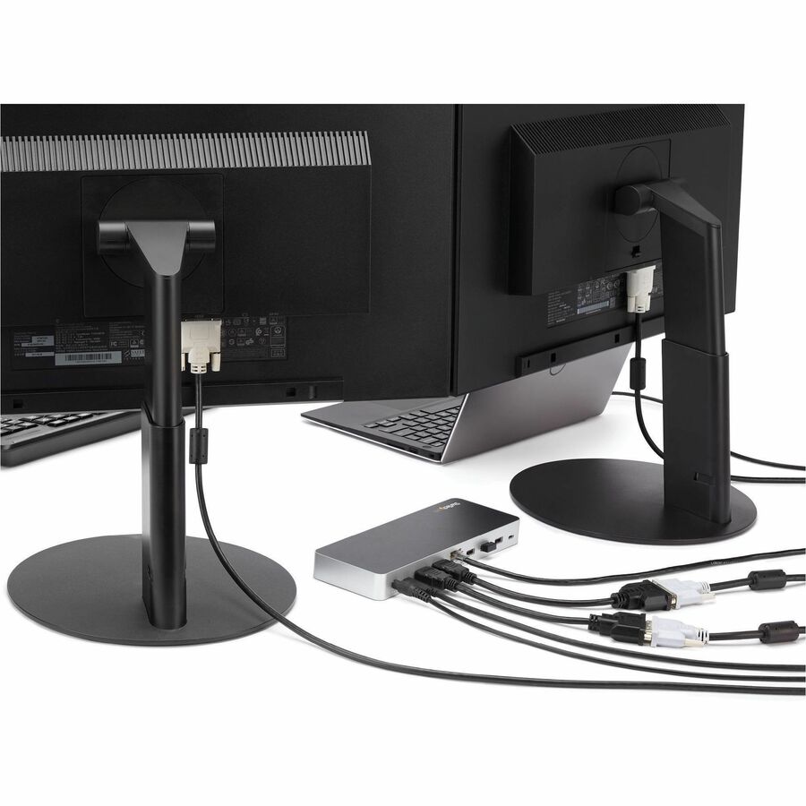 StarTech.com Dual-Monitor USB-C Dock for Windows&reg; - 5x USB3.0 Ports