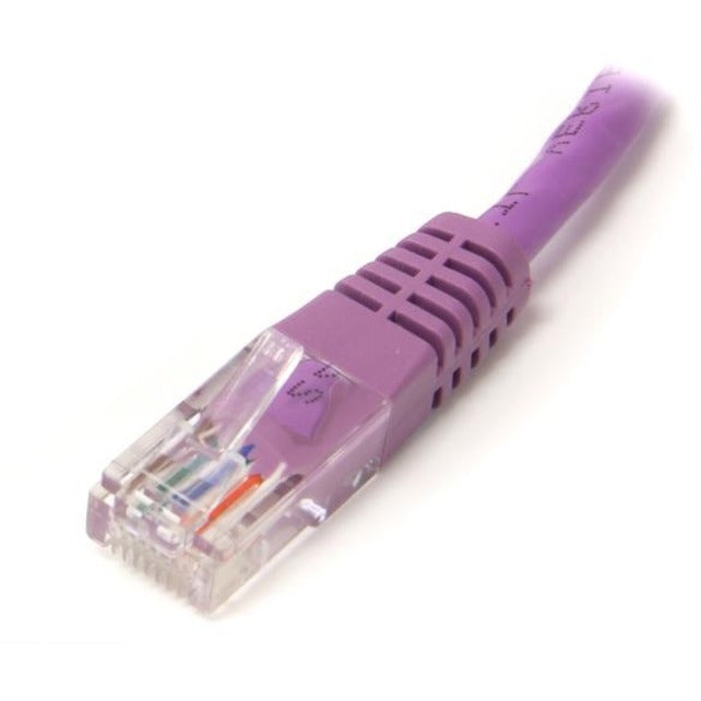 StarTech.com Molded Cat5e UTP Patch Cable - 6 ft Category 5e Network Cable - First End: 1 x RJ-45 - Male - Second End: 1 x RJ-45 - Male - Patch Cable - Purple - 1 Each