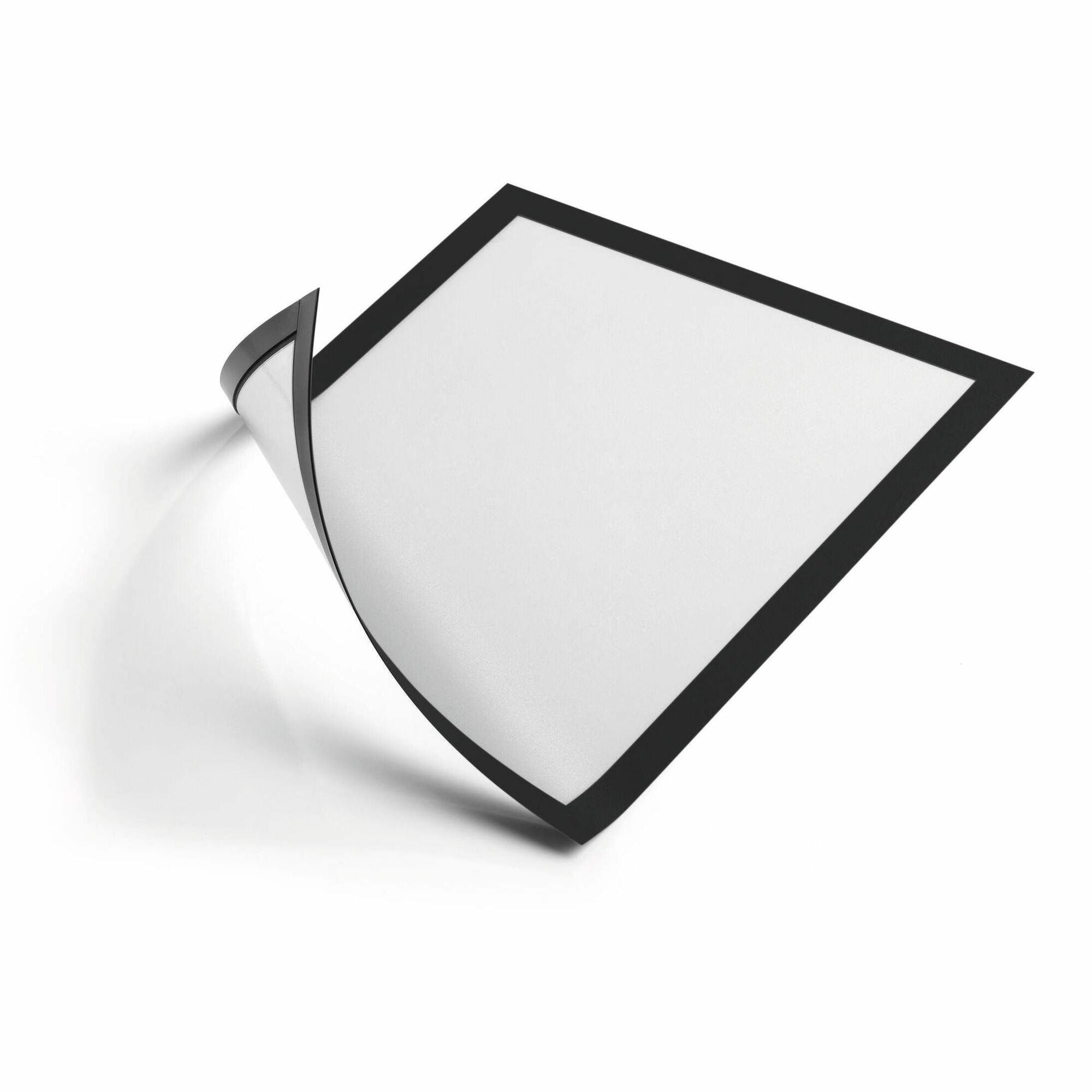 DURABLE DURAFRAME Document Frame - Holds 8.50" x 11" Insert - Rectangle - Surface - Horizontal, Vertical - Sturdy, Magnetic, Self-adhesive - Black - 2 / Pack