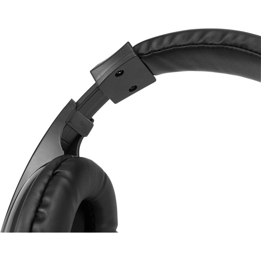 Stereo - Mini-phone (3.5mm) - Wired - 32 Ohm - 20 Hz to 20 kHz - Over-the-head - Binaural - Circumaural - 6 ft Cable - Omni-directional Microphone - Black