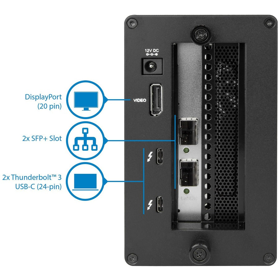 StarTech.com Thunderbolt 3 to 10GbE Fiber Network Chassis 2 Port
