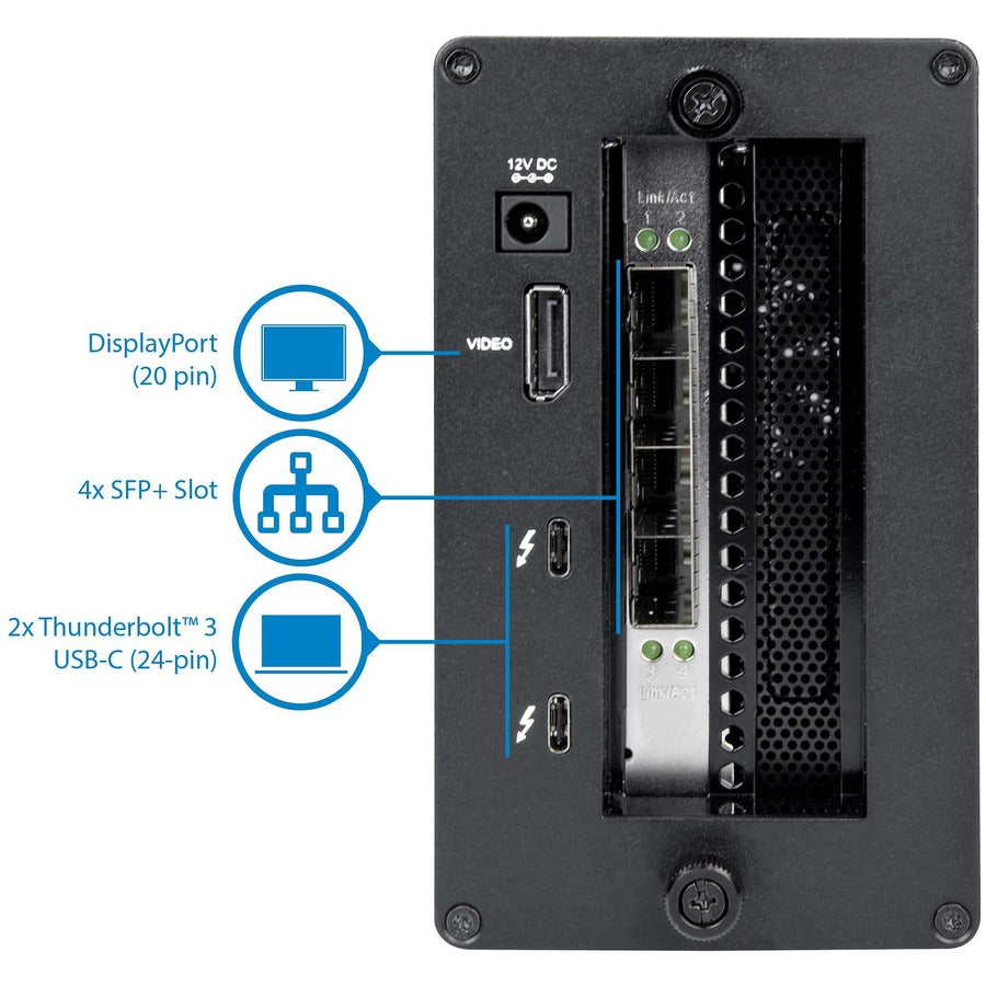 StarTech.com Thunderbolt 3 to 10GbE Fiber Network Chassis 4 Port