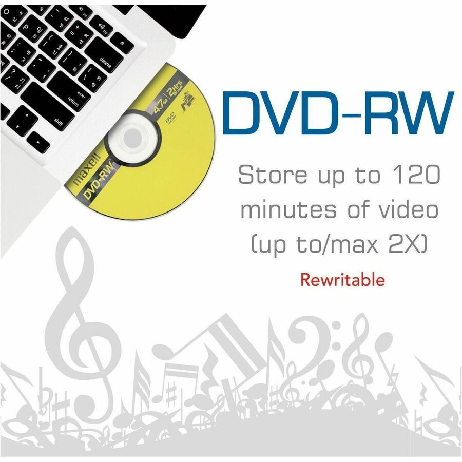 120mm - Single-layer Layers - 2 Hour Maximum Recording Time