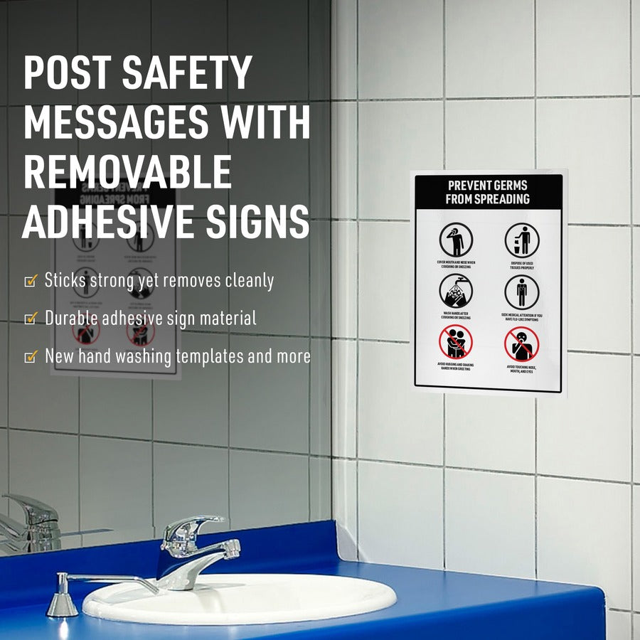 Avery&reg; 8"x8" Removable Label Safety Signs